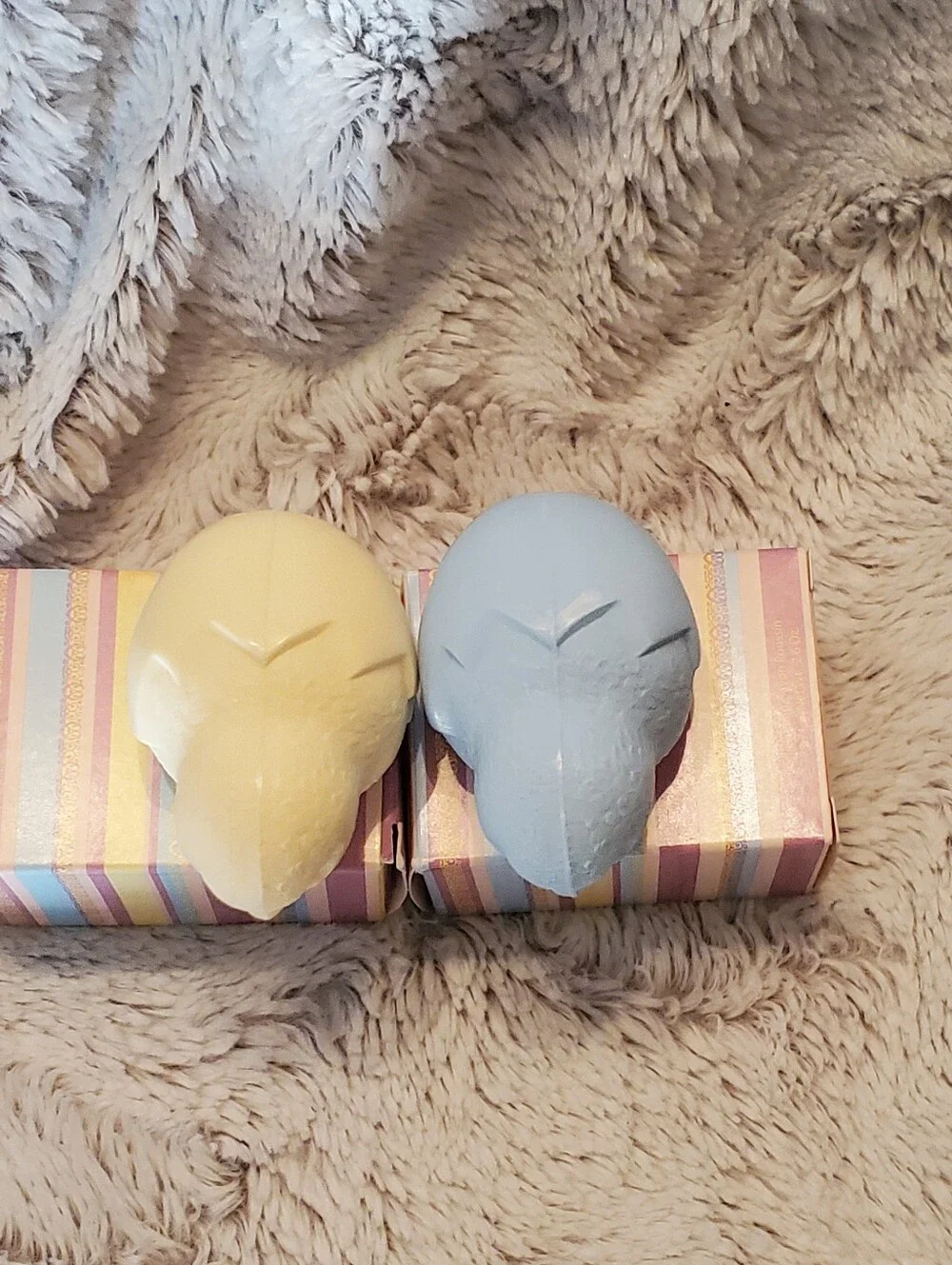 Y2K Set Of 2 Avon blue yellow Easter Chick Soap New With Box Cottagecore